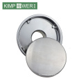 Circular stainless steel shower grate